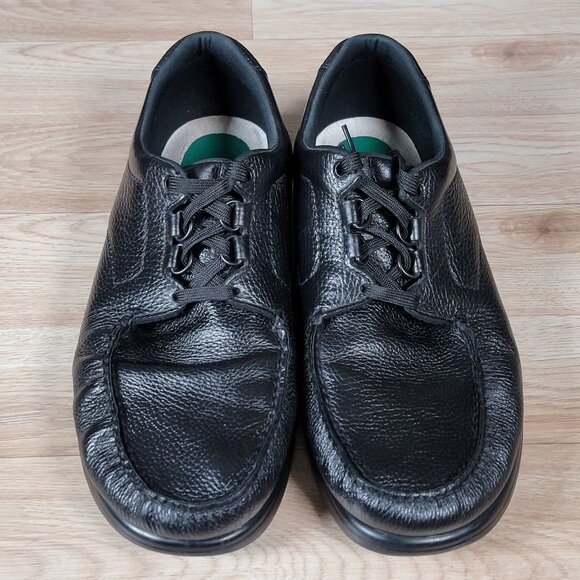 SAS Bout Time Shoes Mens Sz 14 Wide Black Leather Pinch Toe Walking Made in USA - Picture 3 of 7